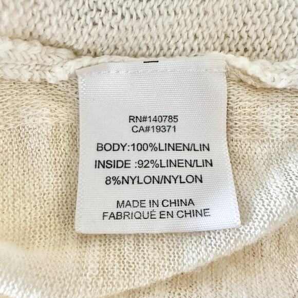 Brochu Walker Women's Layered Linen Cardigan Sweater Large - Picture 4 of 5